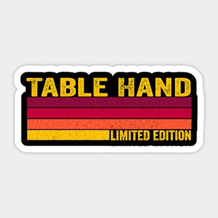 Table Hand Sticker